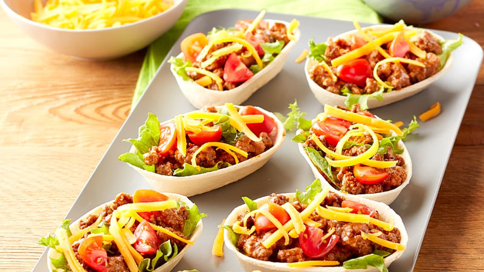 Mini Beef Ten Minute Taco Bowls
